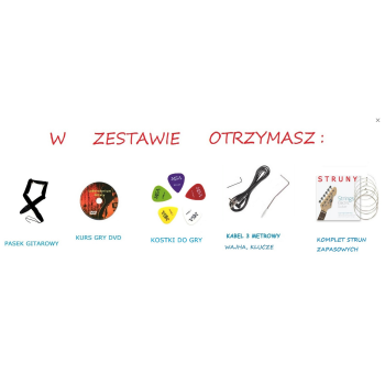 Gitara Elektryczna Vision Stratocaster LEFT - LEWORĘCZNA !